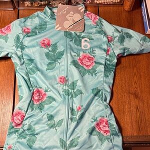 Floral Cycling Jersey Twin six Small